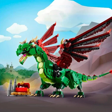 Средневековый дракон 3в1