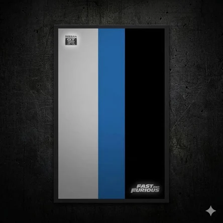 Рамка с подсветкой: Ниссан Скайлайн ГТ-Р