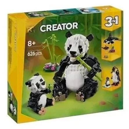 Дикие животные: семья панд